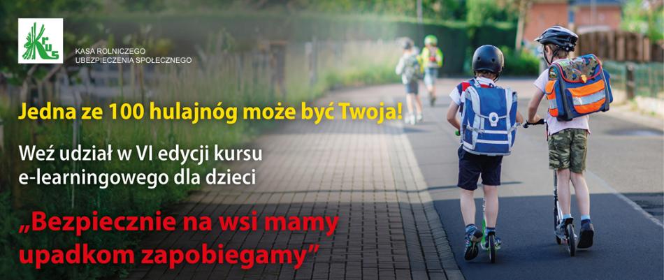 Rozwiąż kurs e-learningowy i wygraj jedną ze 100 hulajnóg