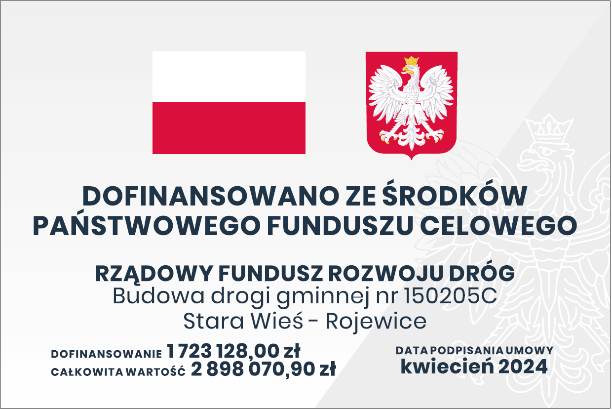 Budowa drogi gminnej 150205C Stara Wieś - Rojewice